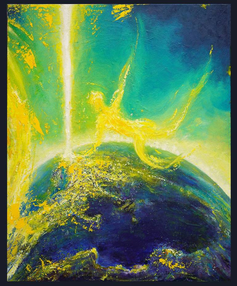 Original Expressionism Abstract Painting by Hubert Cyr-Antoine
