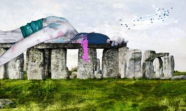 Saatchi Art Artist Sait Mingü; Mixed Media, “Lady Stonehenge - Limited Edition of 1” #art