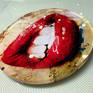 Not the same artwork. But from the same lipstick series. You can see the acrylic/pleksiglass medium in real life.