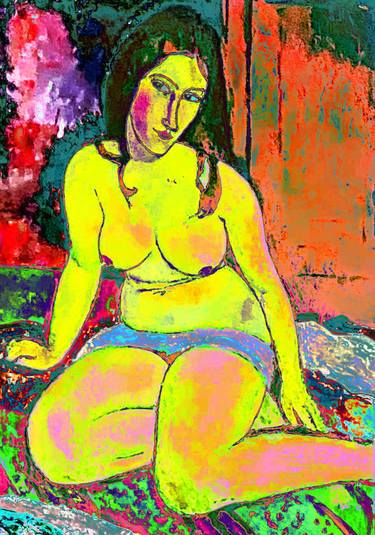 Print of Abstract Expressionism Women Digital by Stephen Peace