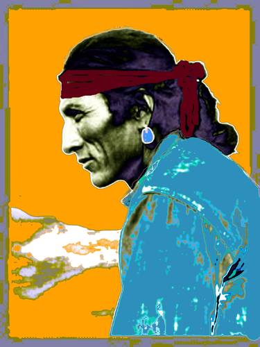 NATIVE AMERICAN MAN , Limited Edition, 1 of 20 thumb