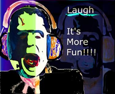 LAUGH - blue - Limited Edition 1 of 45 thumb