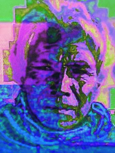 Reservation Indian Man BLUE- Limited Edition 1 of 10 thumb