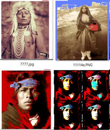 Native American Proof Sheet 10 - Limited Edition 1 of 1 thumb