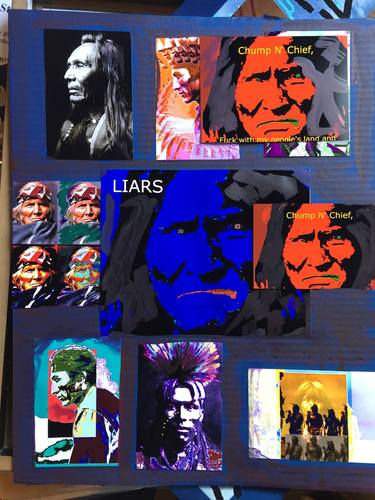 Native American Indian & Geronimo Collage and photograph - Limited Edition 1 of 1 thumb