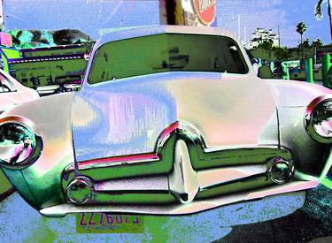 Original Automobile Mixed Media by Stephen Peace