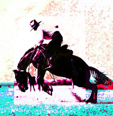 Print of Abstract Horse Digital by Stephen Peace