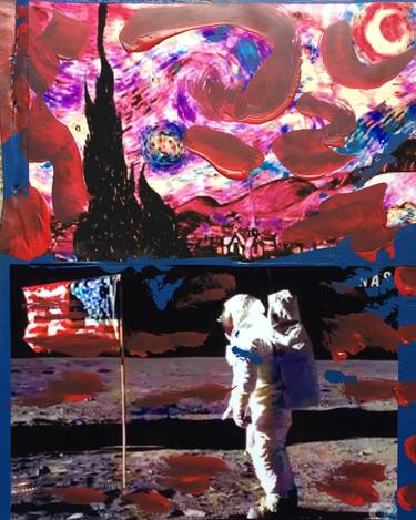 Print of Abstract Expressionism Outer Space Digital by Stephen Peace