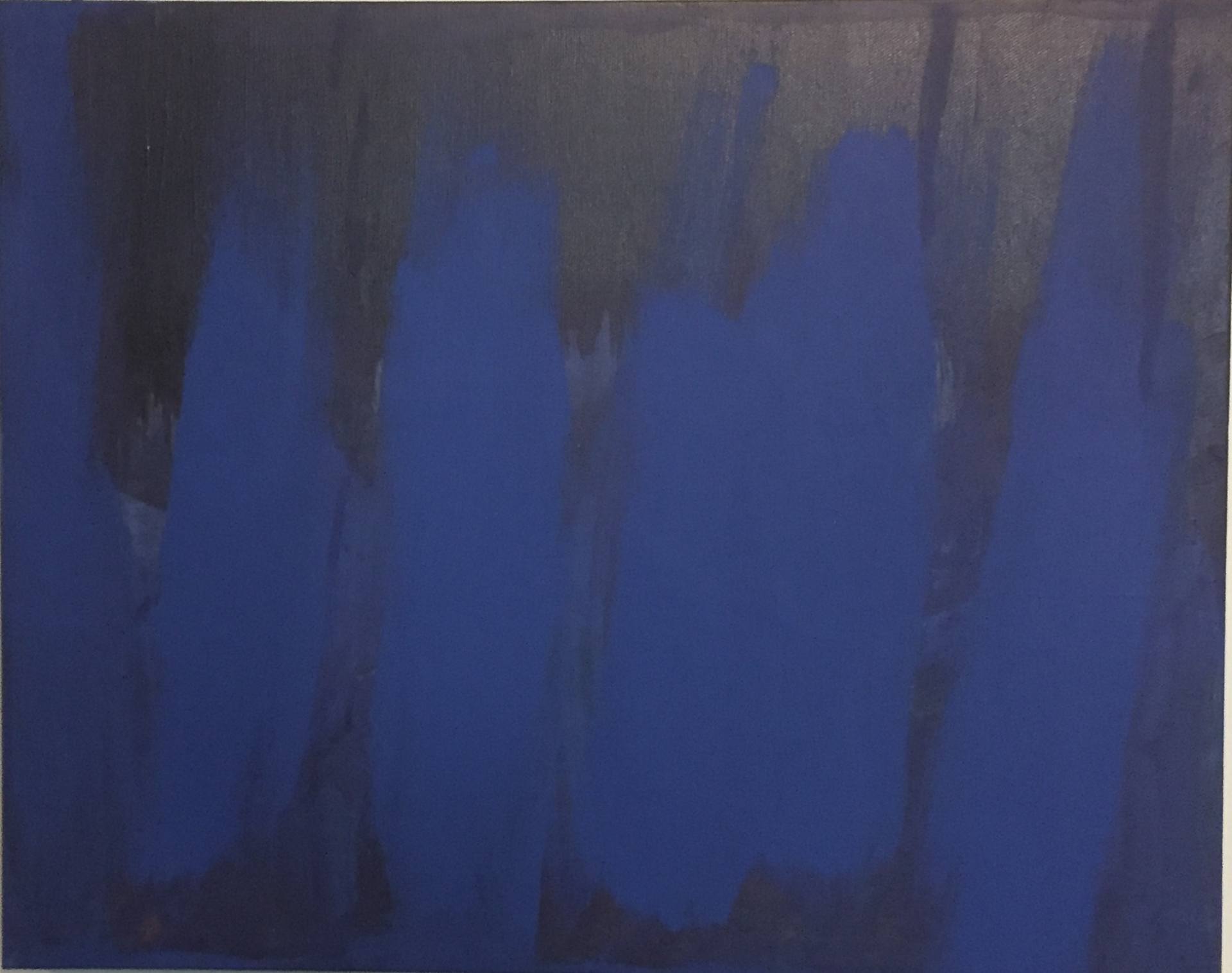 Blue On Black Canvas Painting By Stephen Peace Saatchi Art