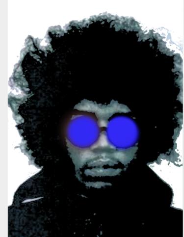 Hendrix, Hair and Blue Sunglasses - Limited Edition 1 of 10 thumb