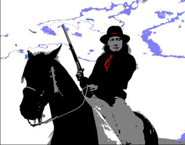 Native American On Horse With Gun - Limited Edition 1 of 3 thumb