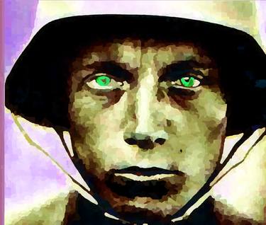 German Soldier WW I, embellished giclee canvas - Limited Edition of 5 thumb