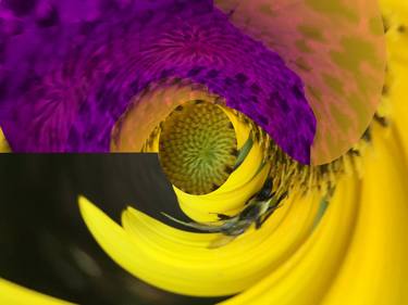 NFT + Sunflower Abstract 461 canvas- Limited Edition of 1 thumb