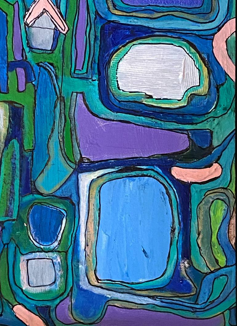 Original Abstract Painting by Yvonne Jean Rabie