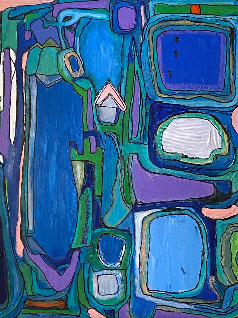 Original Abstract Painting by Yvonne Jean Rabie
