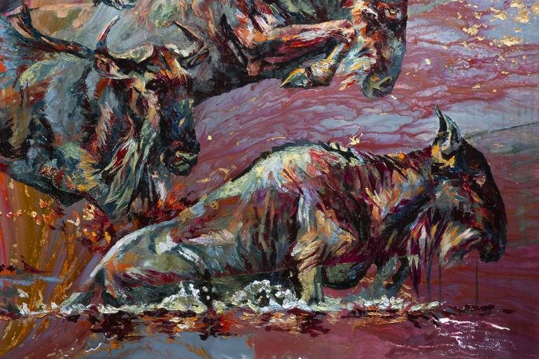 Original Abstract Animal Painting by Hannah Shergold