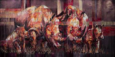 Original Abstract Animal Paintings by Hannah Shergold