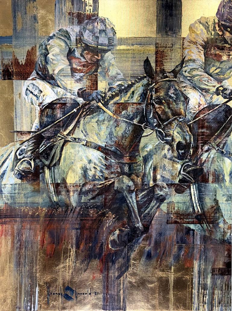 Original Abstract Horse Painting by Hannah Shergold