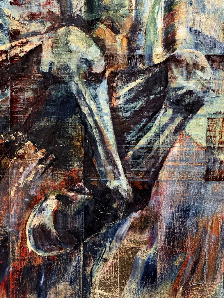 Original Abstract Horse Painting by Hannah Shergold
