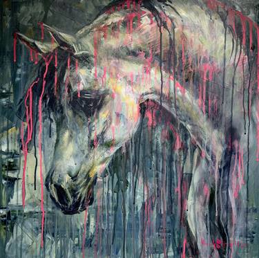 Original Abstract Horse Paintings by Hannah Shergold