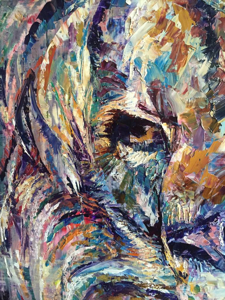 Original Abstract Animal Painting by Hannah Shergold