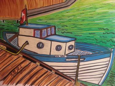 Original Boat Drawings by Michael David
