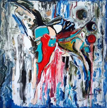 Original Abstract Expressionism Political Paintings by Mark Pol