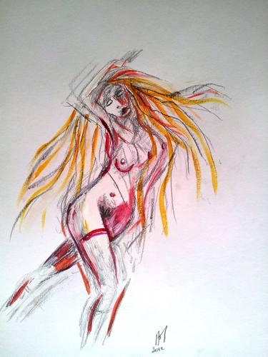 Original Nude Drawings by Mark Pol