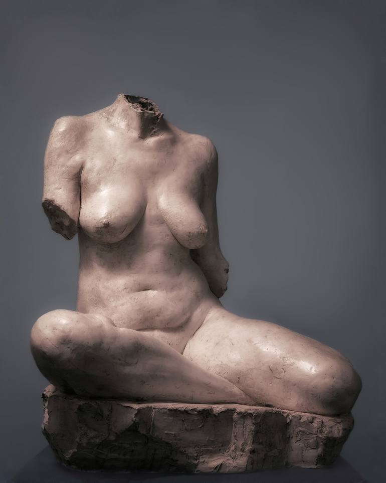 Original Figurative Nude Sculpture by Miguel Del Rey