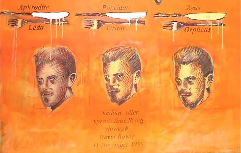 Original Expressionism People Painting by Double O Roos