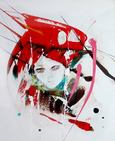 Original Abstract Portrait Paintings by nina norden