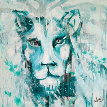 Original Abstract Expressionism Animal Paintings by nina norden