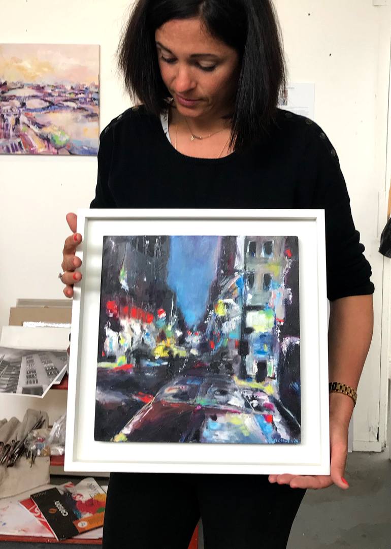 Original Abstract Cities Painting by Anna-Louise Felstead