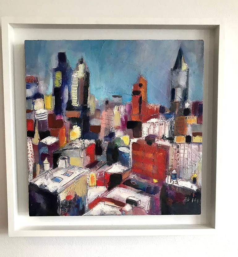 Original Abstract Cities Painting by Anna-Louise Felstead