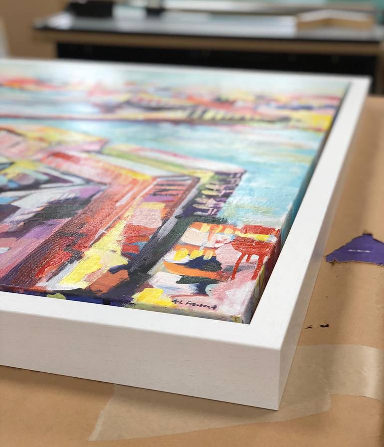 Original Abstract Cities Painting by Anna-Louise Felstead