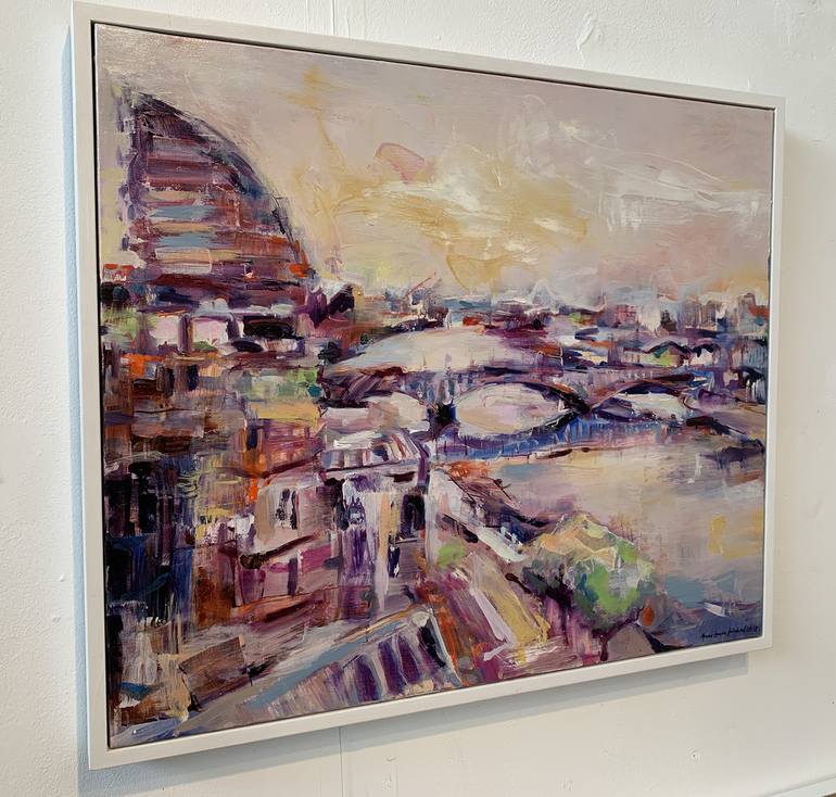 Original Cities Painting by Anna-louise Felstead
