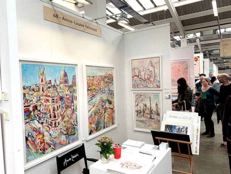 Original Abstract Cities Painting by Anna-Louise Felstead