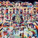 Ice Skaters, Somerset House by Anna-louise Felstead