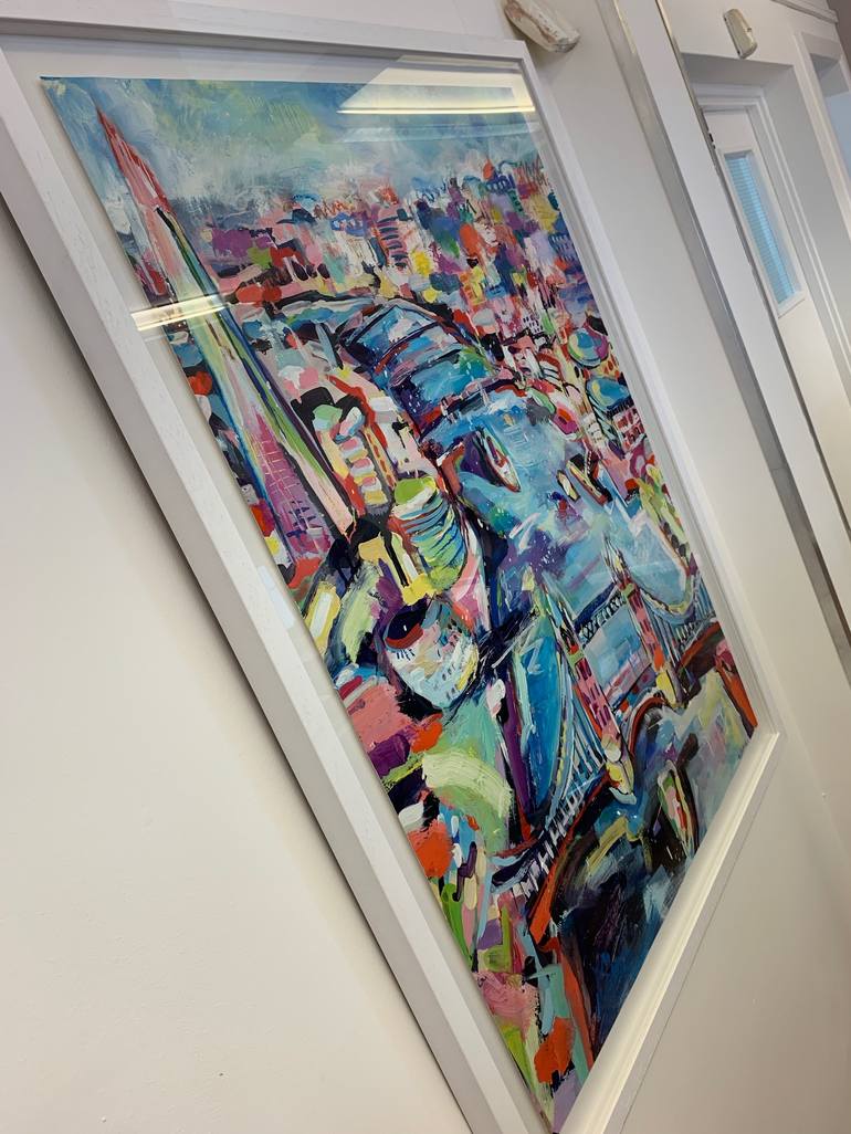 Original Cities Painting by Anna-louise Felstead