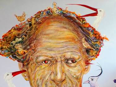 Original Abstract Expressionism Portrait Paintings by Benas Alejūnas