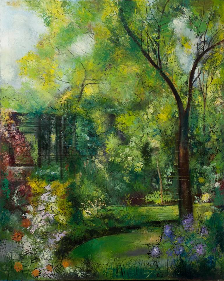 The Garden. Painting by Miroslav Hanák | Saatchi Art