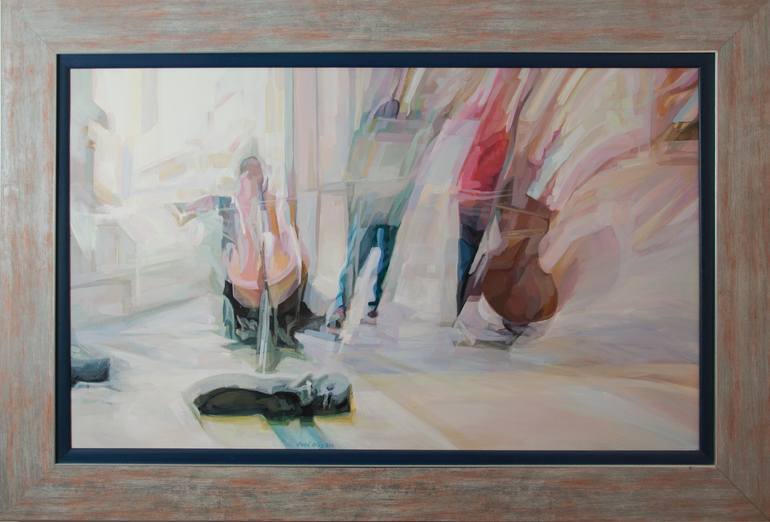 Original Abstract Music Painting by Maria Jose Diaz