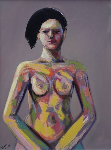 Original Expressionism Nude Paintings by paolo figar