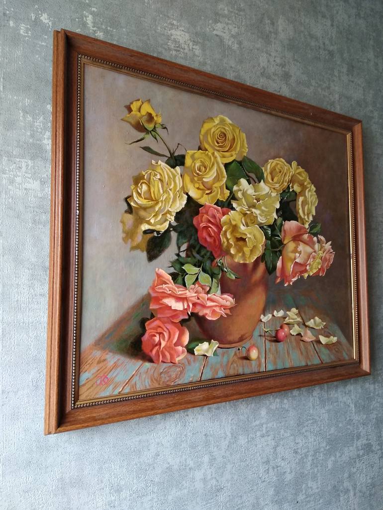 Original Realism Still Life Painting by Oleg Khoroshilov