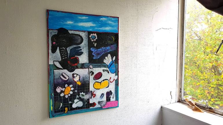 Original Abstract Botanic Painting by David Cardoso