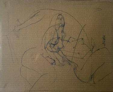 Original Abstract Expressionism Erotic Drawings by Germán Gagliesi