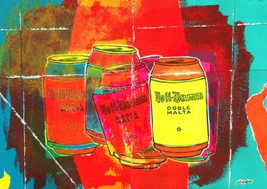 Print of Pop Art Food & Drink Paintings by Silvio Alino