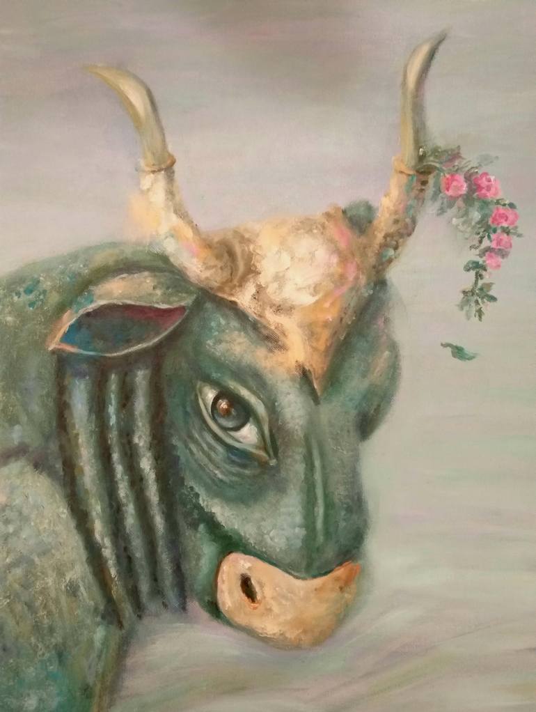 Original Expressionism Fantasy Painting by Natalia Bogdan