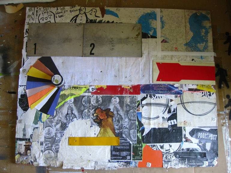Original Abstract Collage by David Hewitt
