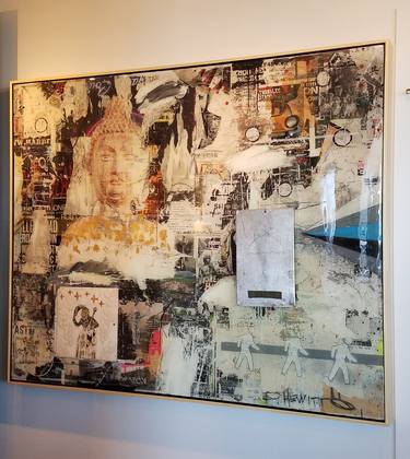 Original Abstract Collage by David Hewitt